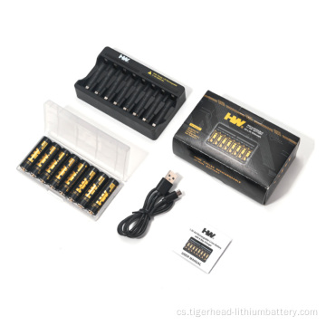 8PCS 1,5V AA 3500mWh dobíjecí lithiové baterie